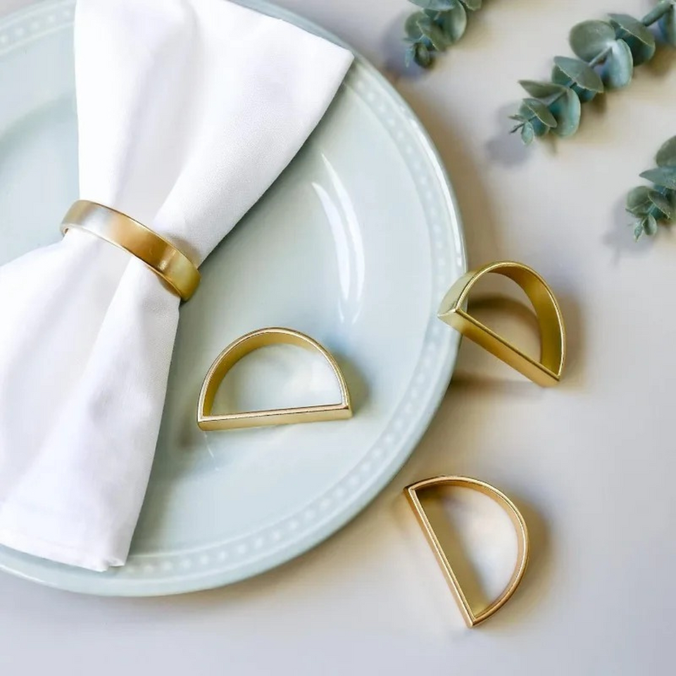Anel para Guardanapo Dourado