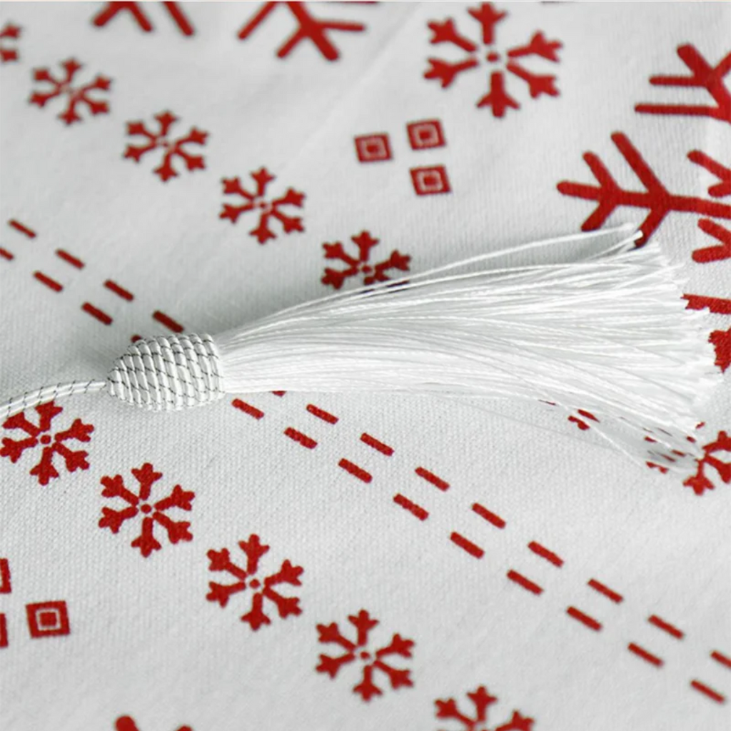 Caminho de Mesa Natalino Floco de Neve