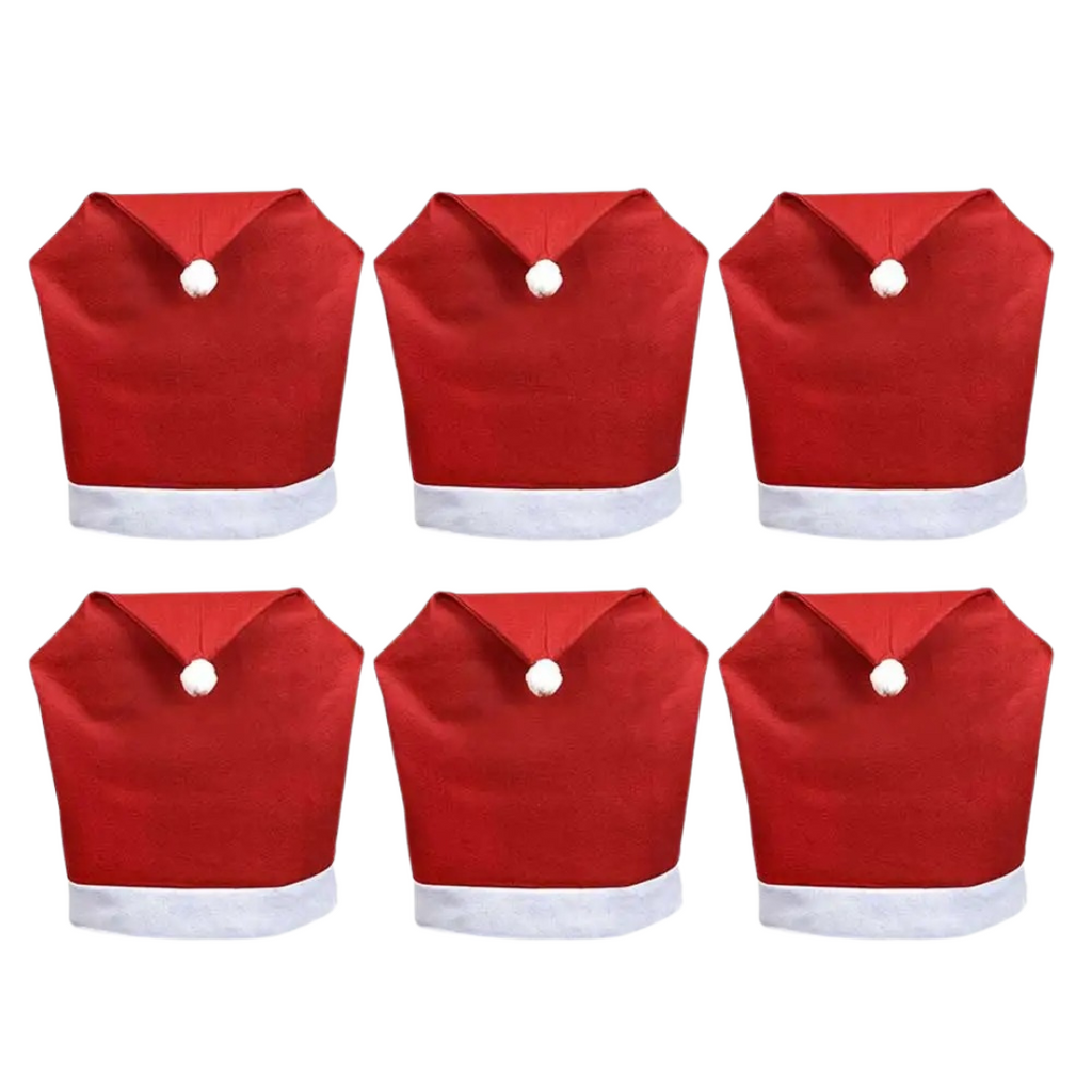 Capa para Cadeira de Natal Chapéu de Papai Noel