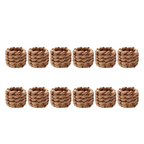 Conjunto de Anéis para Guardanapo em Rattan Feito à Mão