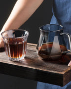Jarra de Café de Vidro Transparente com Filtro Reutilizável Design Diamante