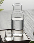 Jarra de Vidro Transparente Resistente ao Calor Para Água Suco e Café
