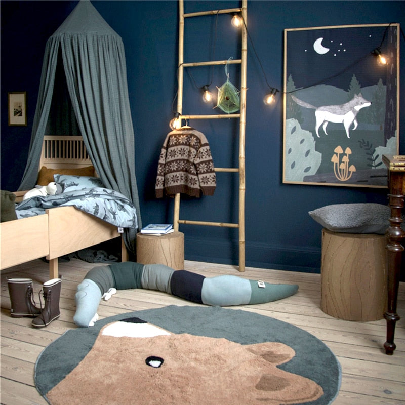 Tapete Decorativo Infantil Redondo - Coleção Fofura Animal
