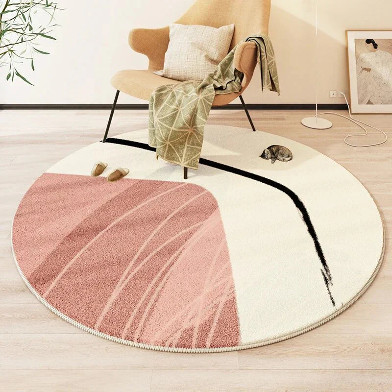 PROMO OUTLET - Tapete Decorativo Orgânico Moderno Redondo - AbstractArt!