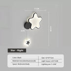 Luminária Infantil de Parede LED Cloud Star Moon
