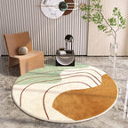 PROMO OUTLET - Tapete Decorativo Orgânico Moderno Redondo - Coleção America
