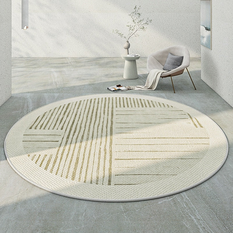 Tapete Decorativo Moderno Redondo - Coleção Japão
