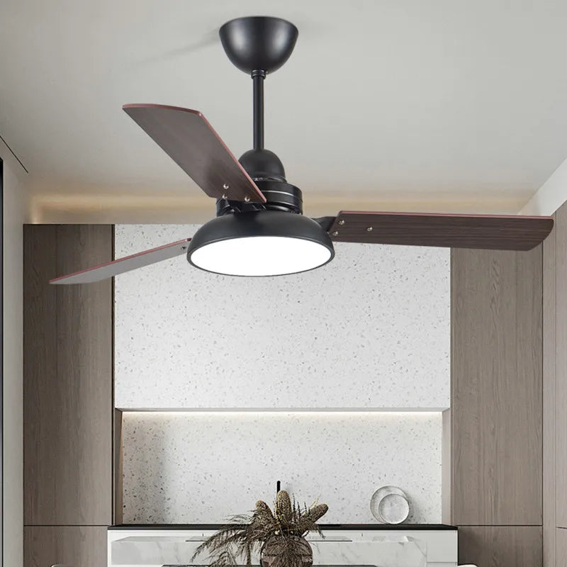 Ventilador de teto moderno com Luminária - ZenithBreeze Street