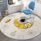Tapete Redondo para Quarto Infantil - Coleção Astronauta