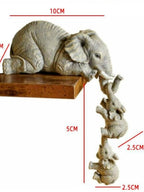 kit estatuetas Família Elefante