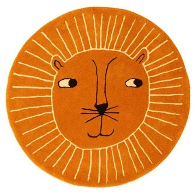 Tapete Decorativo Infantil Redondo - Coleção Fofura Animal