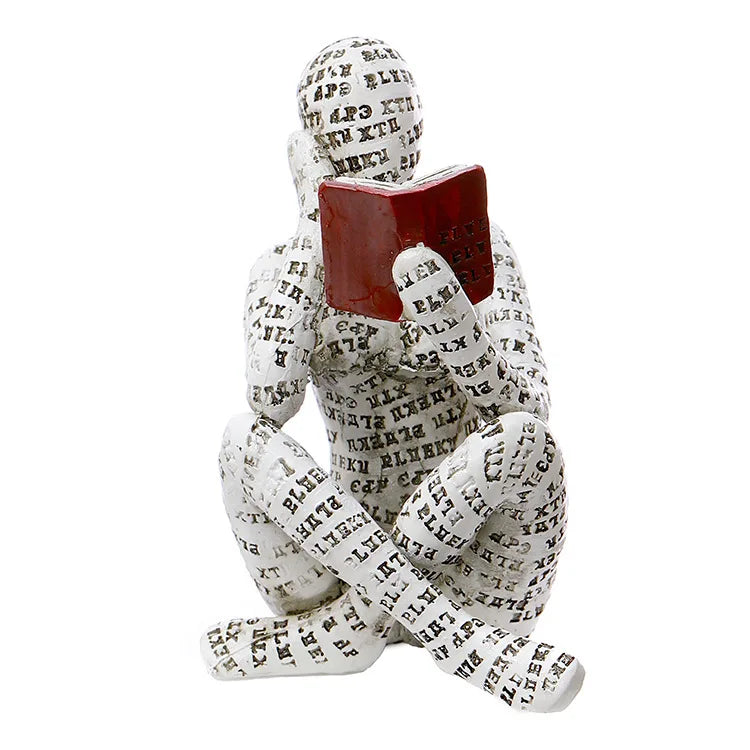 Escultura decorativa de Cerâmica Premuim - Coleção Reflexão Literária