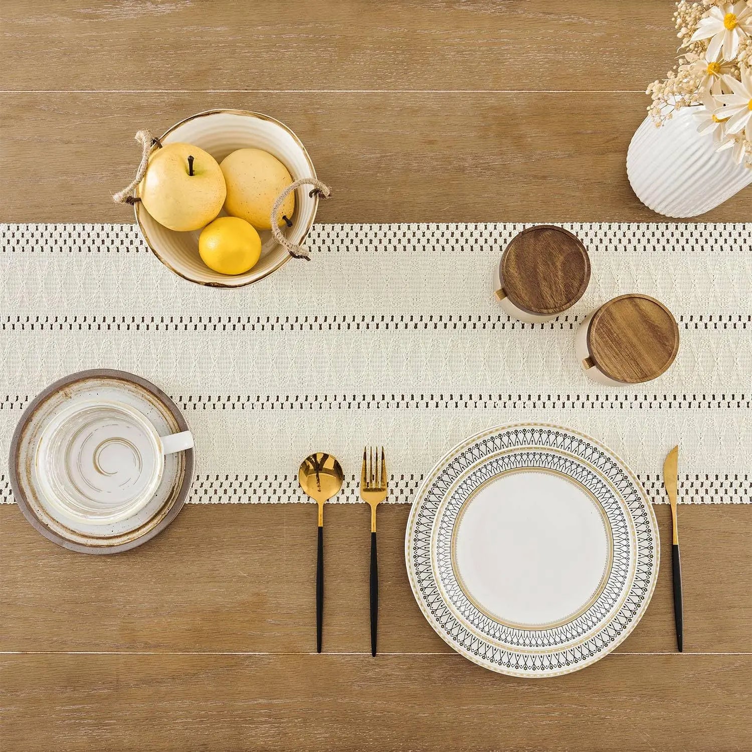Caminho de Mesa para Decorar com Estilo Boho