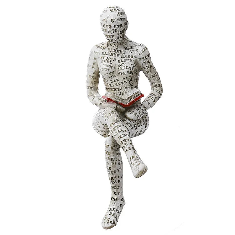 Escultura decorativa de Cerâmica Premuim - Coleção Reflexão Literária