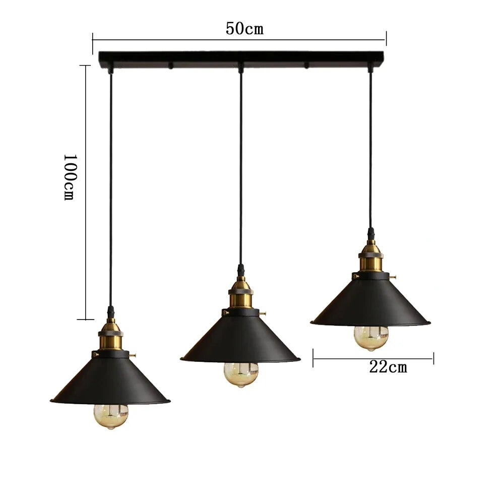 Luminária Pendente Moderna estilo industrial - UrbanGlow