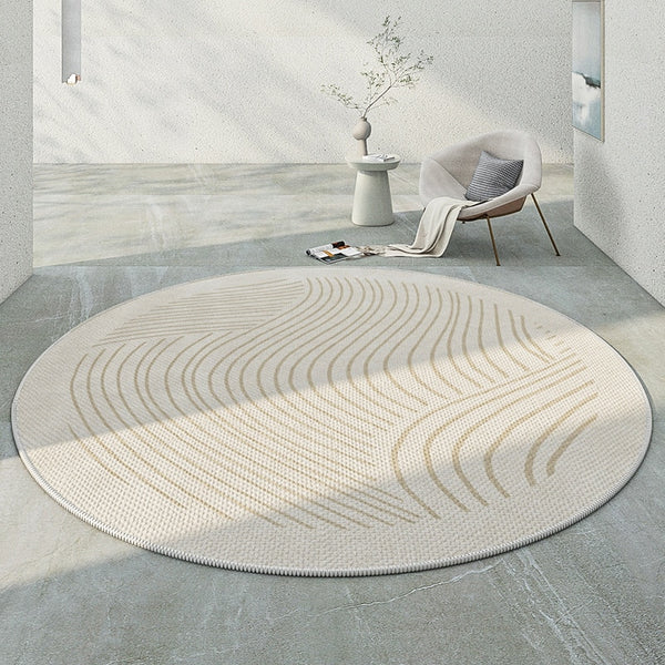 PROMO OUTLET - Tapete Decorativo Orgânico Moderno Redondo - Coleção Japão - 1,60m