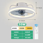 Ventilador de teto portatil com iluminação - Ventiluz Elegance