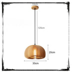 Luminária pingente decorativa de Bambu Artesanal - Sakura Ikiro Collection