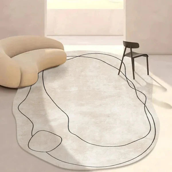 PROMO OUTLET - Tapete Decorativo Orgânico Abstrato Irregular - Coleção Atenas