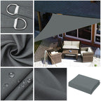 Toldo quadrado Portátil Impermeável Flexível e Resistente Com Proteção UV