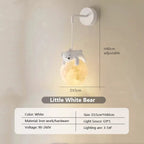 Luminária Infantil Nordic Rabbit & Bear