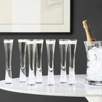 Taças de Champanhe Elegantes em Vidro