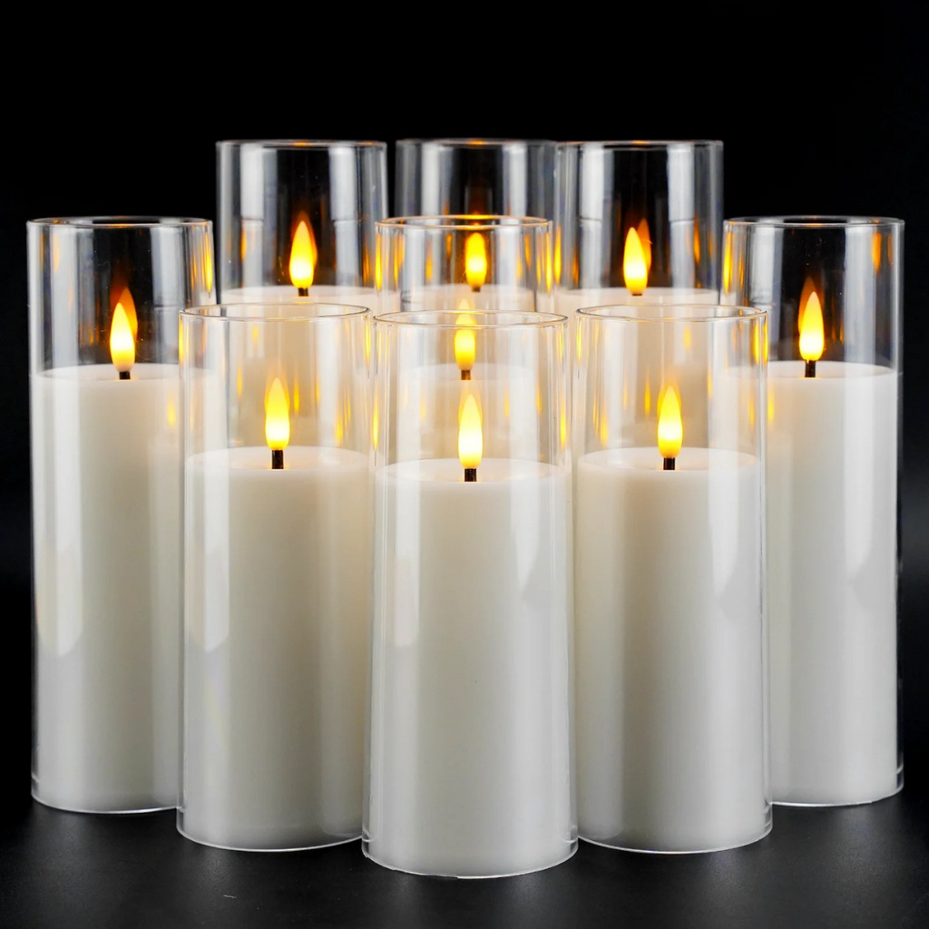 Velas LED Flameless com Controle Remoto para Decoração de Casa