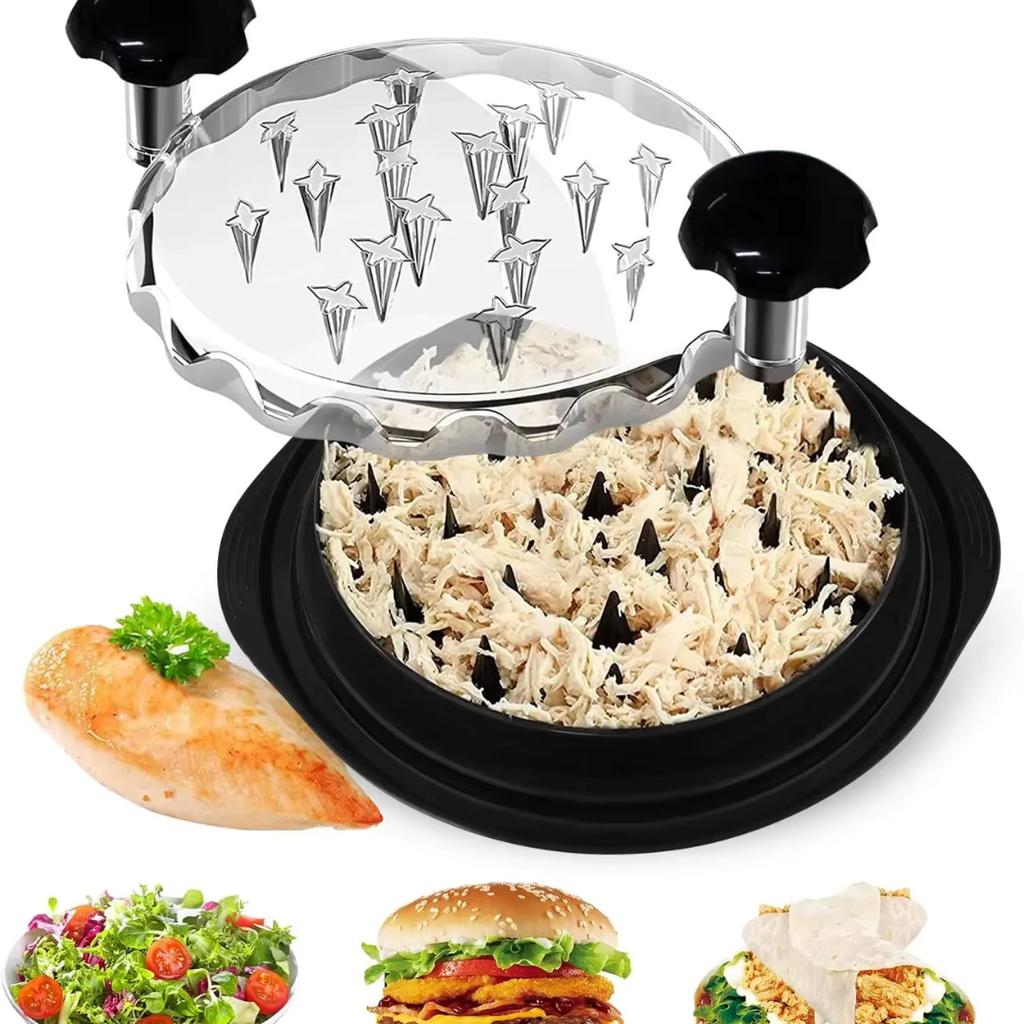 Desfiador de Frango com Tampa Transparente com Base Antiderrapante