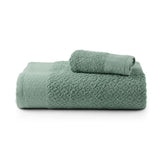 Jogo De Banho 2 Peças 430g/M² Capri Toalhas Banhão 100% Algodão Verde Sutil