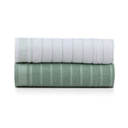 Kit 2 Panos de Prato Atoalhado Copa 45x65cm Bordado 300g/m² Algodão Verde