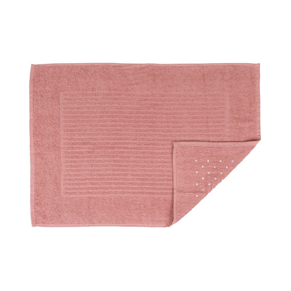 Tapete De Banheiro 50x70cm Algodão 400g/m² Piso Antiderrapante Basic Rosa Cupcake